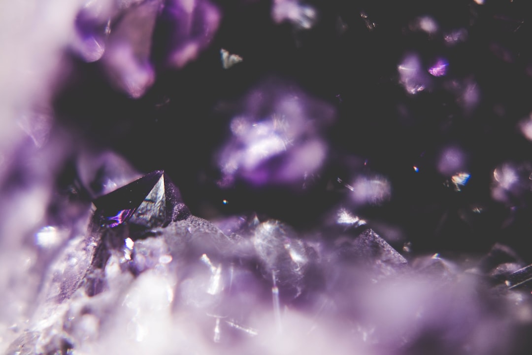 Photo purple crystal